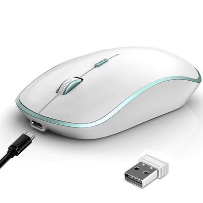 Custom design silent rechargeable wireless mouse (1)