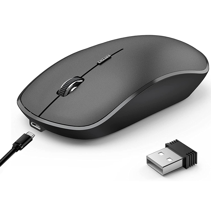 Custom design silent rechargeable wireless mouse