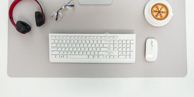 Fine leather solid color mouse pad (1)