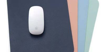 Mini waterproof pu leather mouse pad (4)
