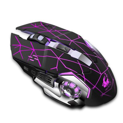 Mute luminous mechanical rechargeable mouse (1)
