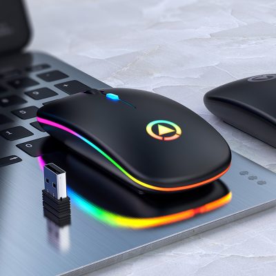 Thin slim 2.4g optical computer mouse (2)